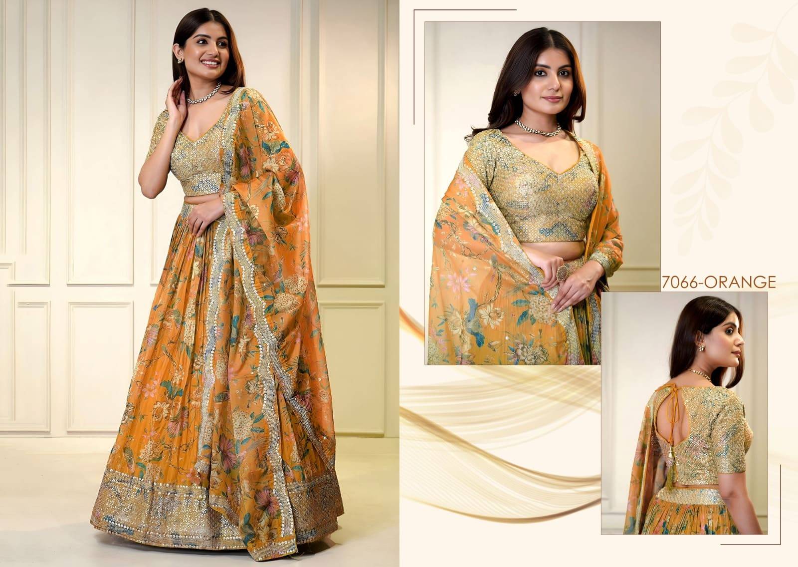 Vol 31 By Zeel Clothing 7066 Series Designer Beautiful Collection Occasional Wear & Party Wear Georgette Lehengas At Wholesale Price